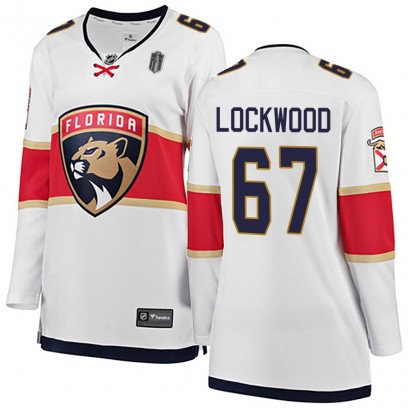 Women's Breakaway Florida Panthers William Lockwood Fanatics Branded Away 2025 Stanley Cup Final Jersey - White