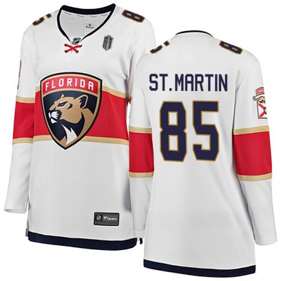 Women's Breakaway Florida Panthers Hunter St. Martin Fanatics Branded Away 2025 Stanley Cup Final Jersey - White