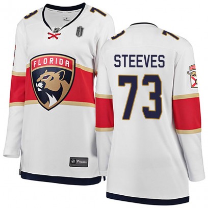 Women's Breakaway Florida Panthers Ben Steeves Fanatics Branded Away 2025 Stanley Cup Final Jersey - White