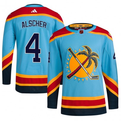 Men's Authentic Florida Panthers Marek Alscher Adidas Reverse Retro 2.0 Jersey - Light Blue