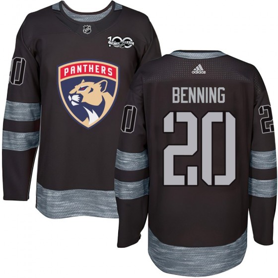 Men's Authentic Florida Panthers Mike Benning 1917-2017 100th Anniversary Jersey - Black