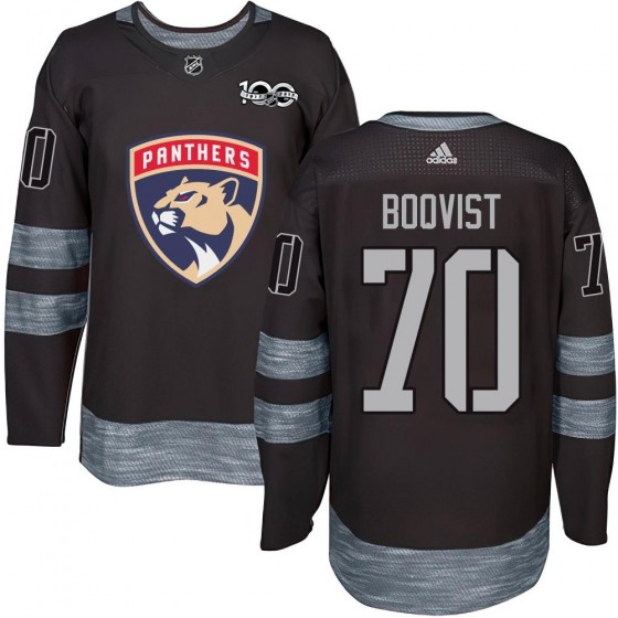 Men's Authentic Florida Panthers Jesper Boqvist 1917-2017 100th Anniversary Jersey - Black
