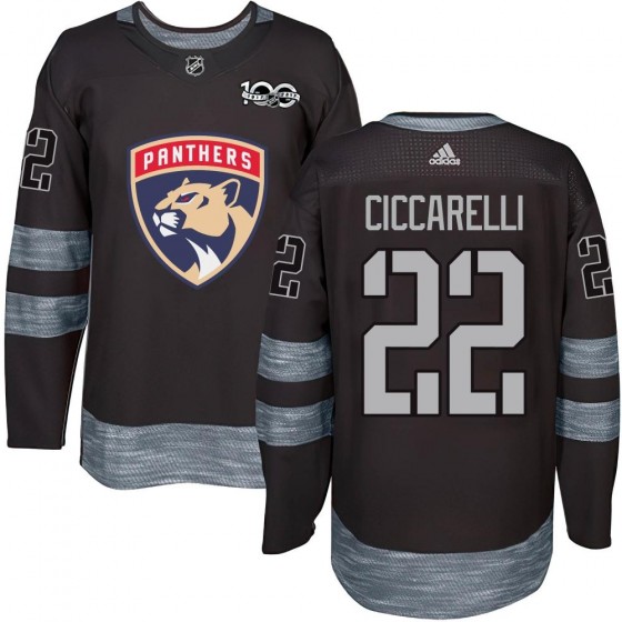 Men's Authentic Florida Panthers Dino Ciccarelli 1917-2017 100th Anniversary Jersey - Black