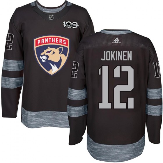Men's Authentic Florida Panthers Olli Jokinen 1917-2017 100th Anniversary Jersey - Black