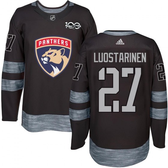 Men's Authentic Florida Panthers Eetu Luostarinen 1917-2017 100th Anniversary Jersey - Black