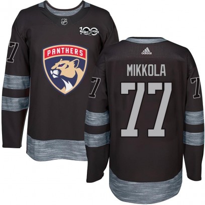 Men's Authentic Florida Panthers Niko Mikkola 1917-2017 100th Anniversary Jersey - Black