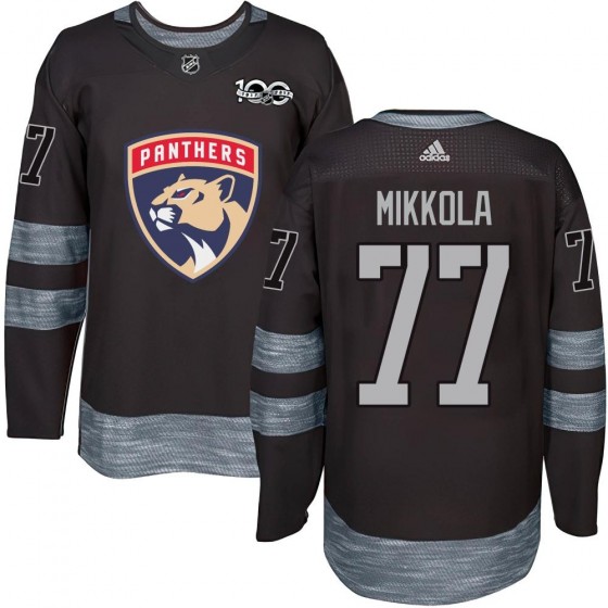 Men's Authentic Florida Panthers Niko Mikkola 1917-2017 100th Anniversary Jersey - Black