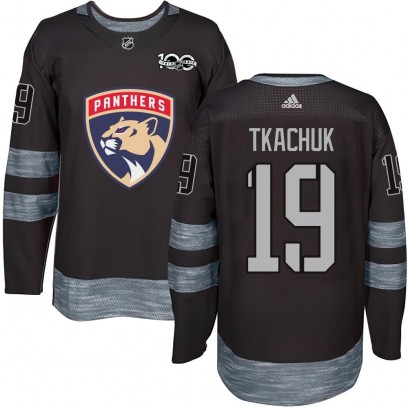 Men's Authentic Florida Panthers Matthew Tkachuk 1917-2017 100th Anniversary Jersey - Black