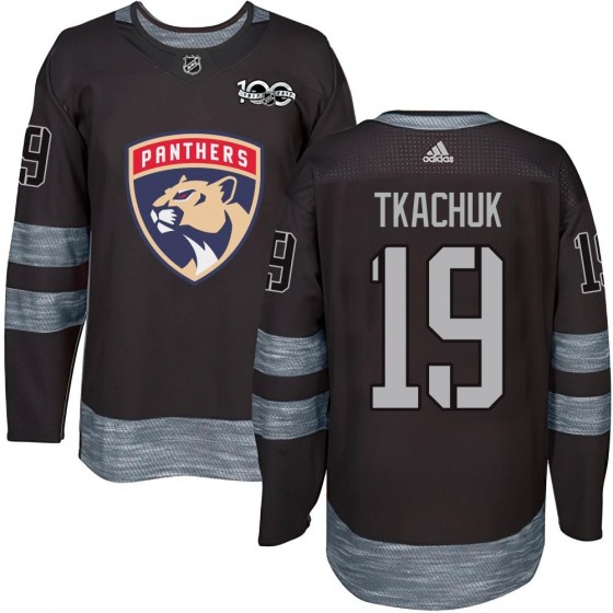 Men's Authentic Florida Panthers Matthew Tkachuk 1917-2017 100th Anniversary Jersey - Black