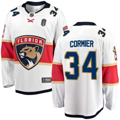 Men's Breakaway Florida Panthers Evan Cormier Fanatics Branded Away 2025 Stanley Cup Final Jersey - White