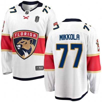 Men's Breakaway Florida Panthers Niko Mikkola Fanatics Branded Away 2025 Stanley Cup Final Jersey - White