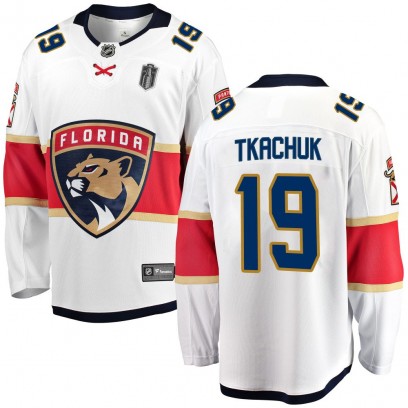 Men's Breakaway Florida Panthers Matthew Tkachuk Fanatics Branded Away 2025 Stanley Cup Final Jersey - White