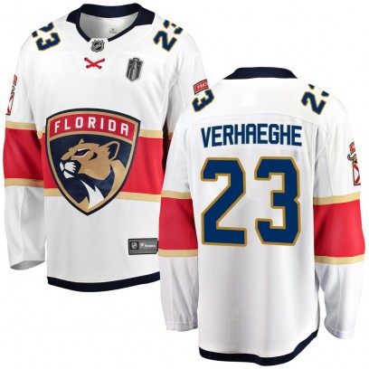 Men's Breakaway Florida Panthers Carter Verhaeghe Fanatics Branded Away 2025 Stanley Cup Final Jersey - White