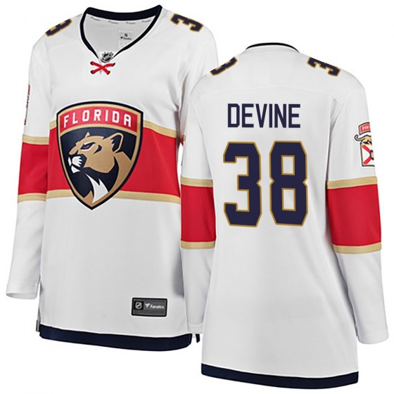 Women's Breakaway Florida Panthers Jack Devine Fanatics Branded Away Jersey - White