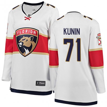 Women's Breakaway Florida Panthers Luke Kunin Fanatics Branded Away Jersey - White