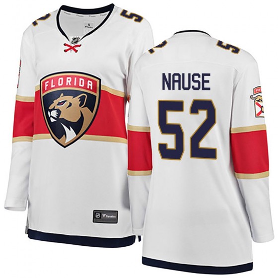 Women's Breakaway Florida Panthers Evan Nause Fanatics Branded Away Jersey - White