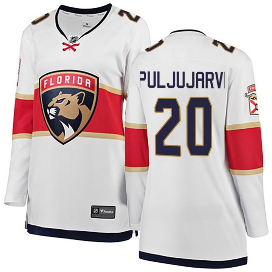 Women's Breakaway Florida Panthers Jesse Puljujarvi Fanatics Branded Away Jersey - White
