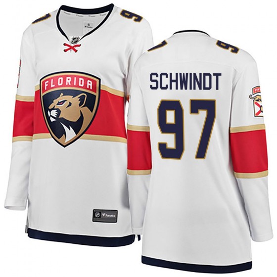 Women's Breakaway Florida Panthers Kai Schwindt Fanatics Branded Away Jersey - White