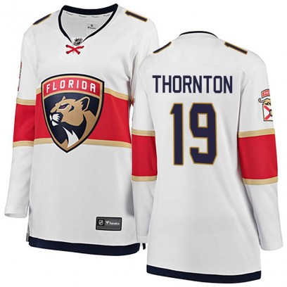 Women's Breakaway Florida Panthers Joe Thornton Fanatics Branded Away Jersey - White