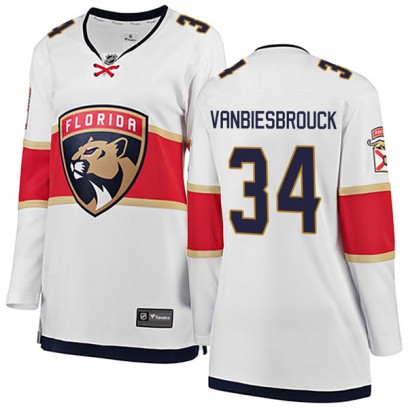 Women's Breakaway Florida Panthers John Vanbiesbrouck Fanatics Branded Away Jersey - White