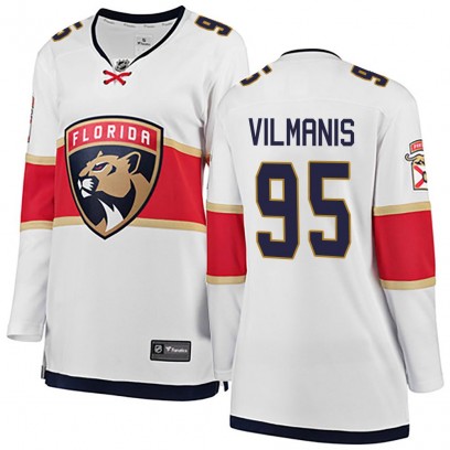 Women's Breakaway Florida Panthers Sandis Vilmanis Fanatics Branded Away Jersey - White